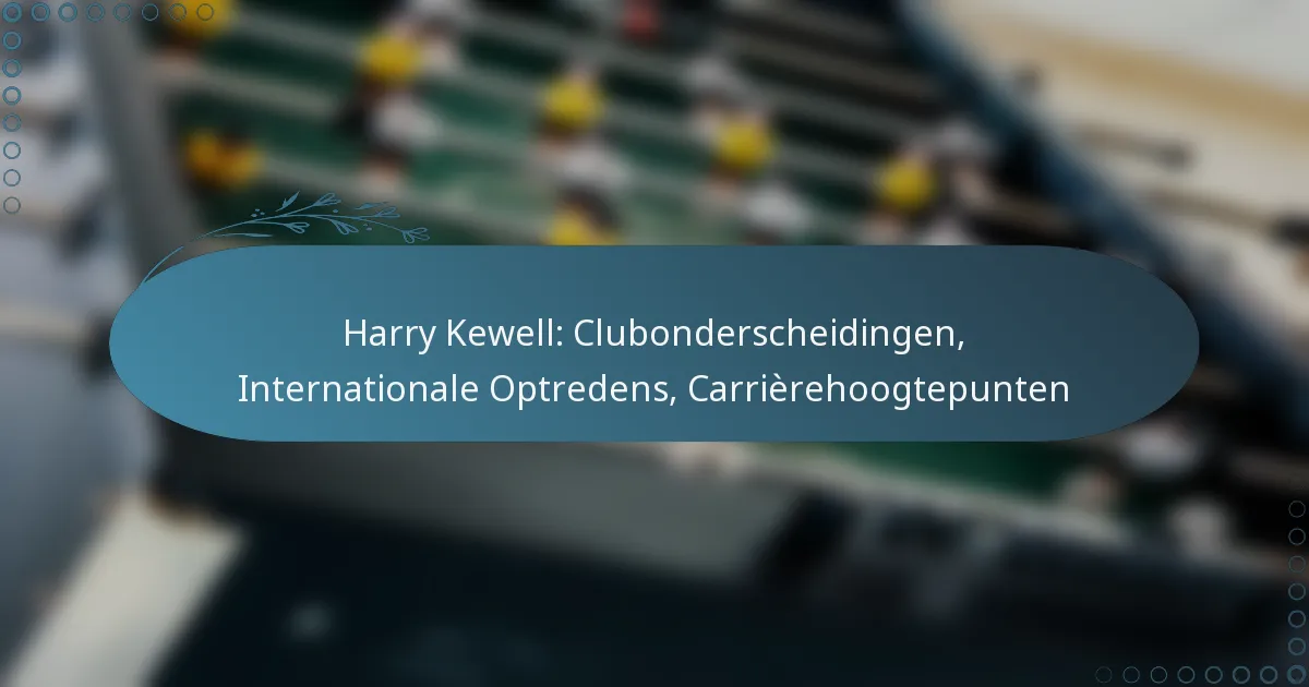 You are currently viewing Harry Kewell: Clubonderscheidingen, Internationale Optredens, Carrièrehoogtepunten